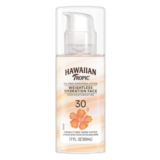 Hawaiian Tropic Silk Hydration Weightless Oil-Free Face Sunscreen Lotion SPF 30, 50ml