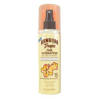 Hawaiian Tropic Silk Hydration Weightless Dry Oil Sunscreen Mist SPF 15, 148ml