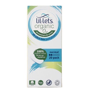 Lil-lets Organic Cotton Ultra-Thin Pantyliners Normal Pack, Pack of 20's