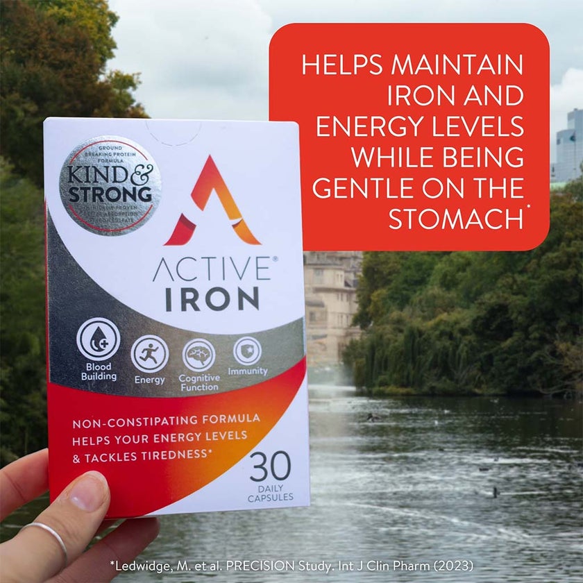 Active Iron 25mg Hard Gelatin Capsules, Pack of 30's