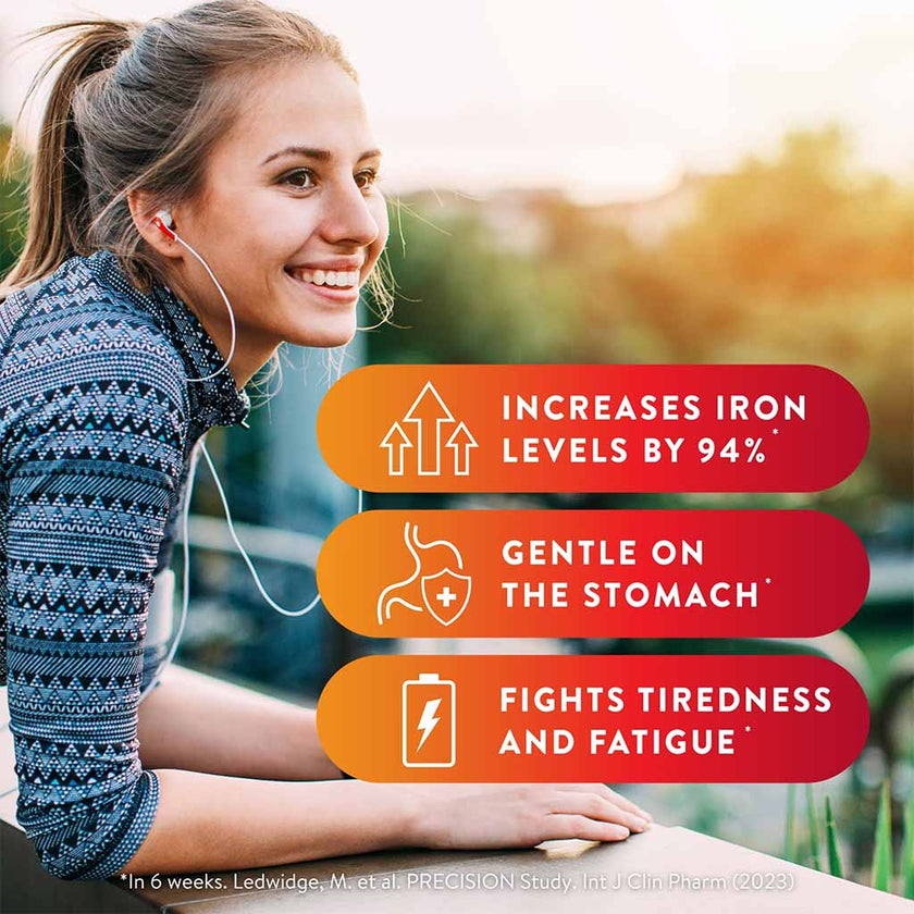 Active Iron 25mg Hard Gelatin Capsules, Pack of 30's