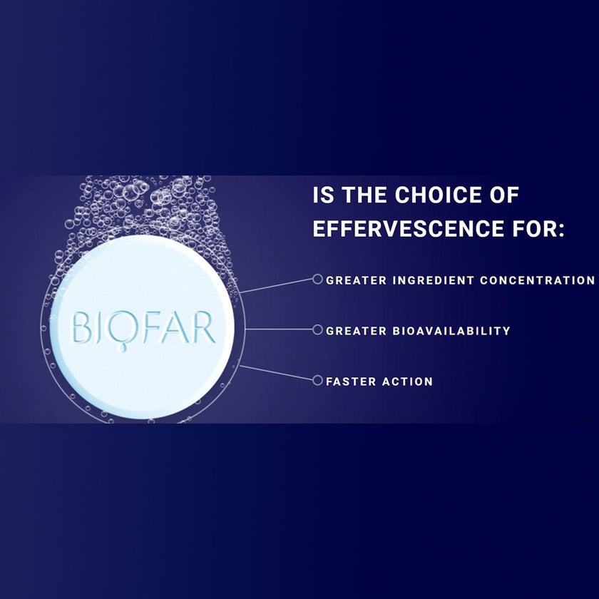 Biofar Vital ACE Selenium-Zinc Antioxidant Effervescent Tablets, Tropical Flavor, Pack of 20's