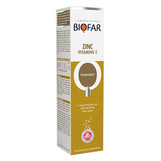 Biofar Zinc Vitamin C Effervescent Tablets, Pack of 20's