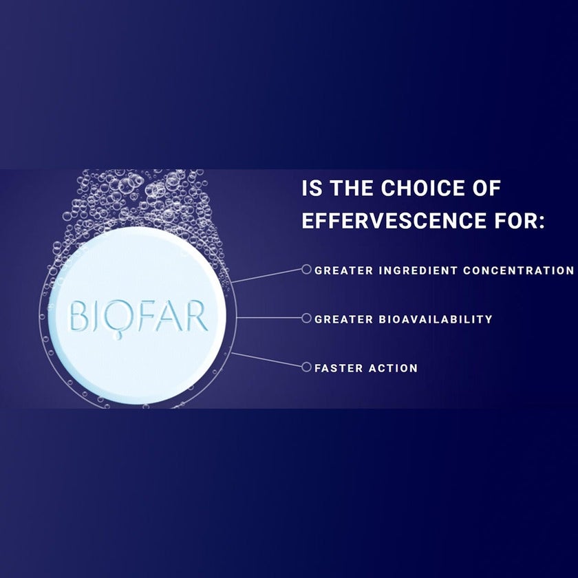 Biofar Vital Multivitamins Vitality Effervescent Tablets, Citrus Flavor, Pack of 20's