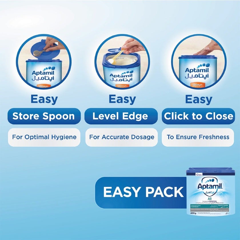 Aptamil AR Anti Regurgitation Infant Milk Formula For 0 To 12 Months 400g