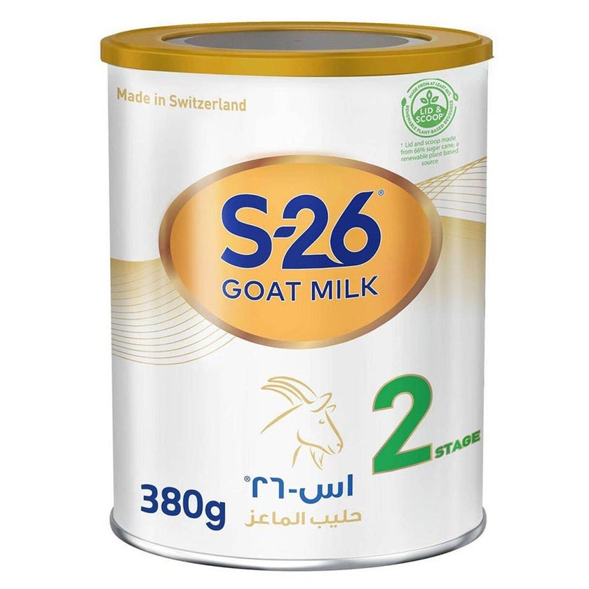 S-26 Goat Milk Stage 2 Infant Milk Formula For 6 To 12 Months 380g