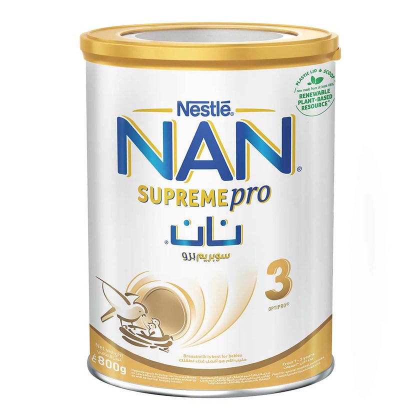 Nestle NAN Supreme Pro Stage 3 Toddlers Milk Formula For 1 To 3 Years 800g
