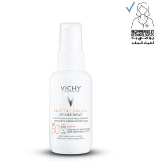 فيشي كابيتال سوليال يو في-إيج واقي شمس يومي SPF50+ PA++++ مضاد لعلامات الشيخوخة مع النياسيناميد 40 مل