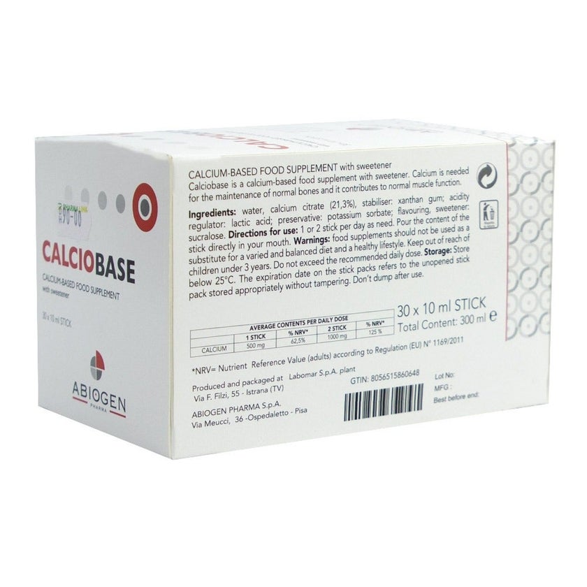 Calciobase Oral Solution Cherry 10ml, Pack of 30's