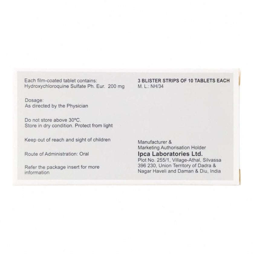 HCQS 200mg - 30 Tablets