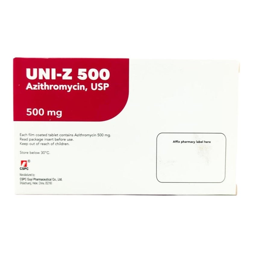 Uni-Z 500mg Tablets, Pack of 3's