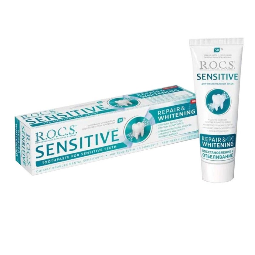 R.O.C.S. Sensitive Repair & Whitening Toothpaste 95g