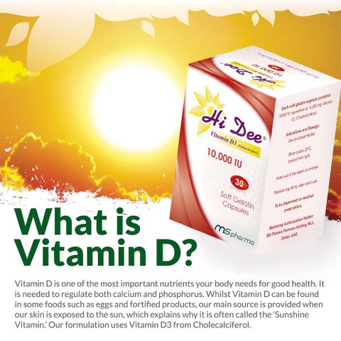 Hi Dee Vitamin D3 10000IU - 30 Softgels