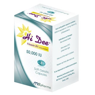 Hi Dee Vitamin D3 50000 IU Soft Gelatin Capsules 8's