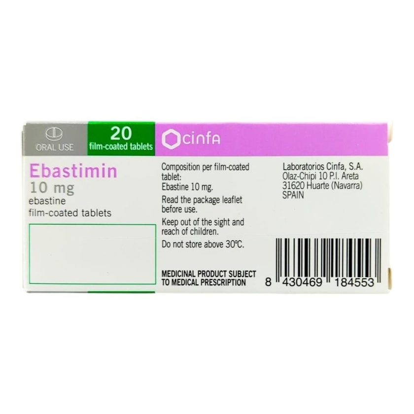 Ebastimin 10mg Film Coated Tablets, Pack of 20's
