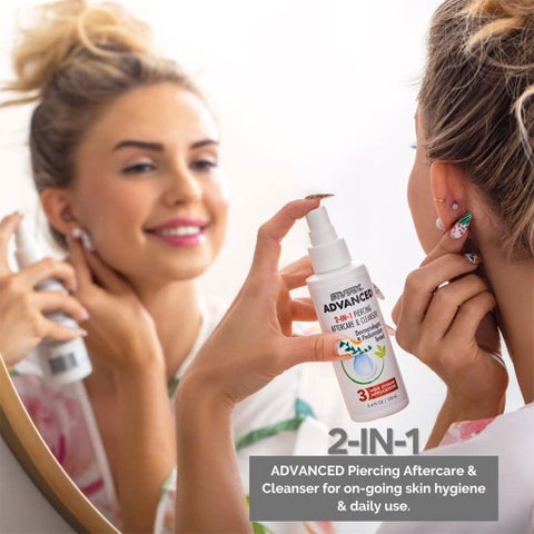 Studex Advanced 2-IN-1 Piercing Aftercare & Cleanser 100ml