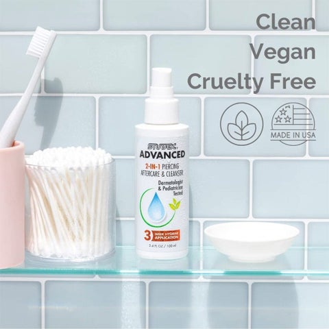 Studex Advanced 2-IN-1 Piercing Aftercare & Cleanser 100ml