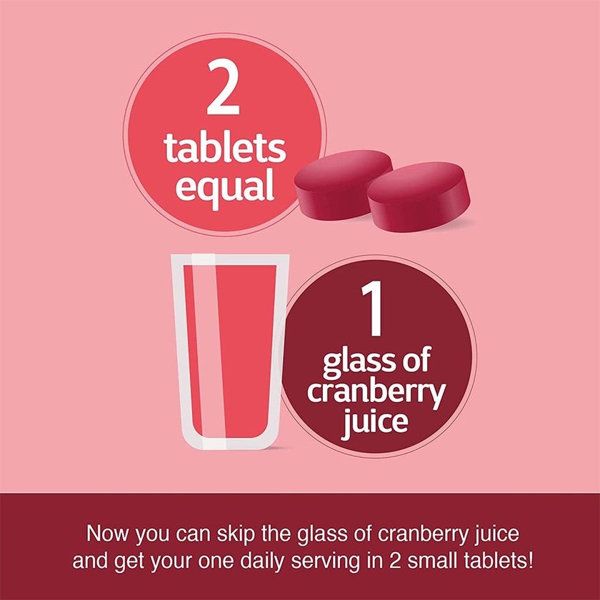 21st Century Cranberry Plus Probiotic Tablets For Urinary Tract Support, Pack of 60's