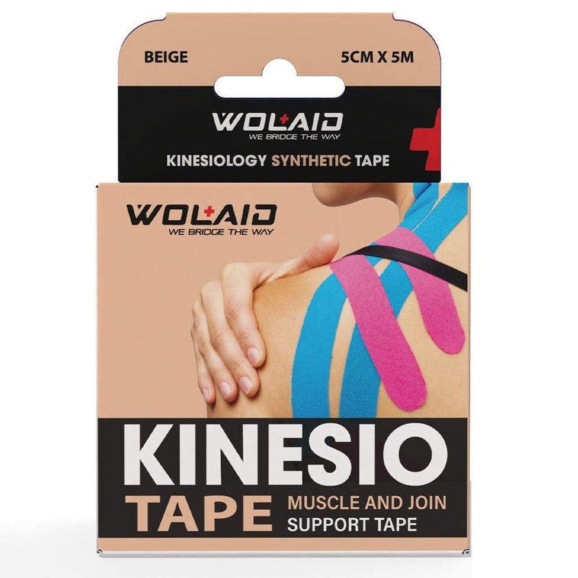 Wolaid Kinesiology Synthetic Tape 5cm For Muscle & Joint Support - Assorted Color, Pack of 1’s 