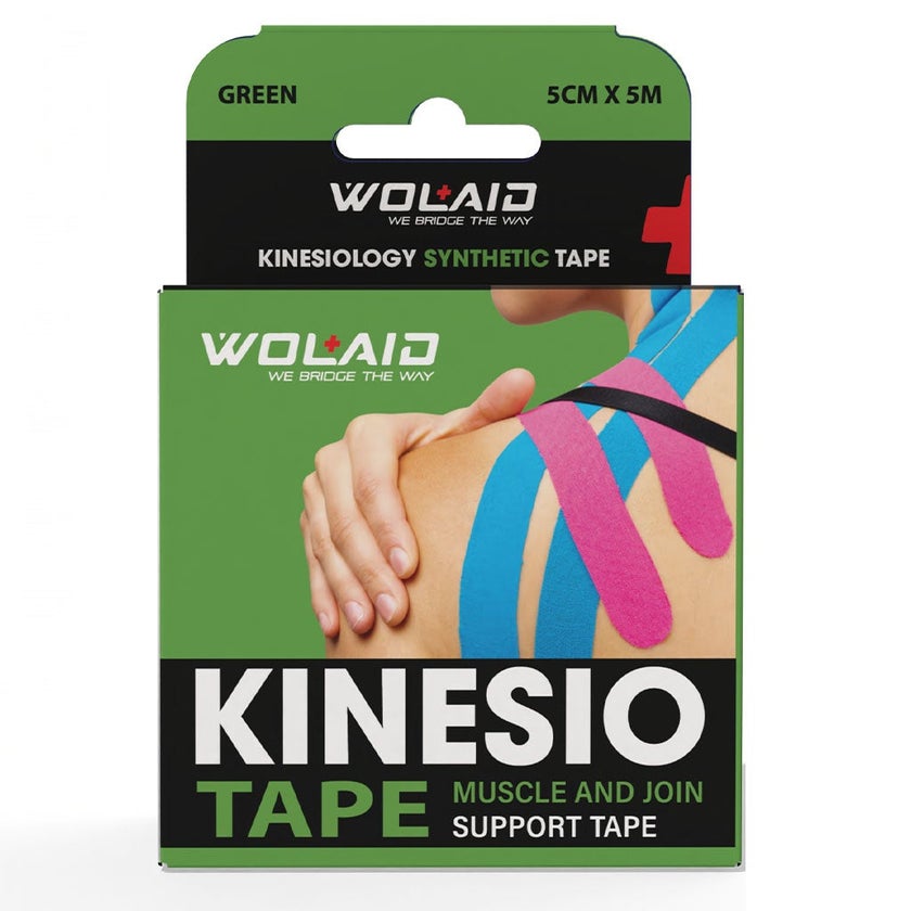 Wolaid Kinesiology Synthetic Tape 5cm For Muscle & Joint Support - Assorted Color, Pack of 1’s 