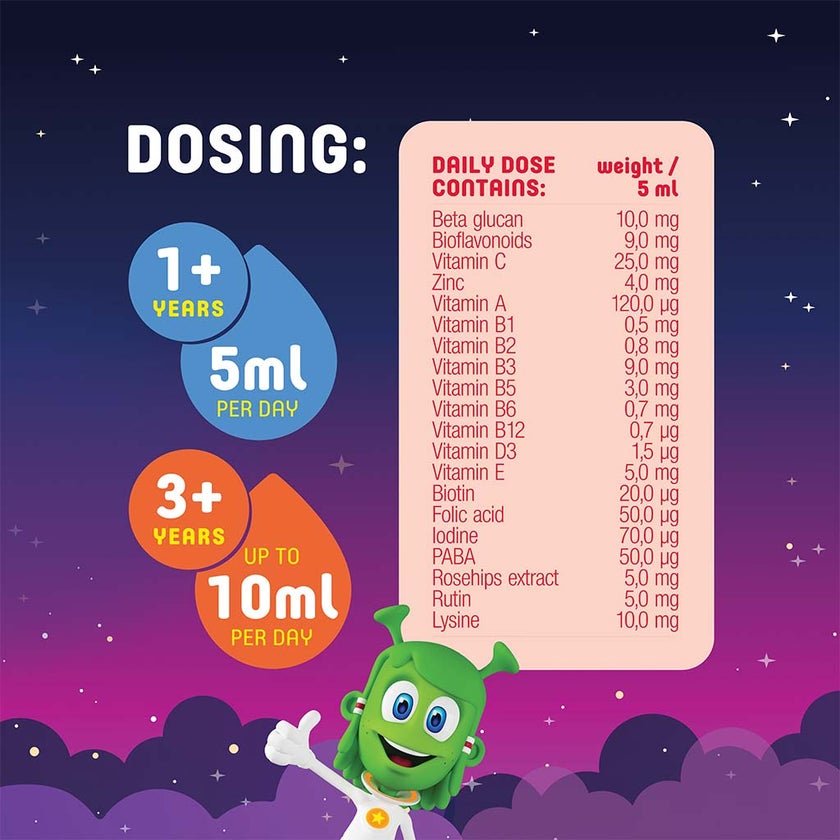 Martians Vitamins and Minerals Syrup with ImunActiv Orange 150ml