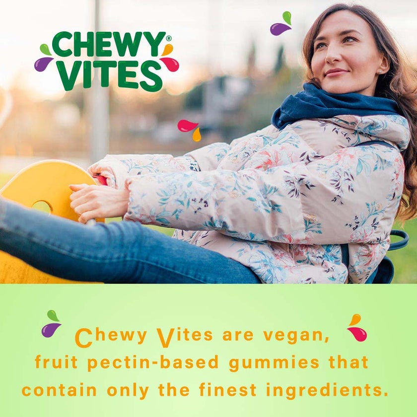 Chewy Vites Superfoods Apple Cider Vinegar Adult Gummies, Value Pack of 2 x 60’s 