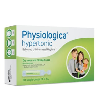 Physiologica Hypertonic Single Dose Unit Nasal Drops Solution 5ml, Pack of 20's