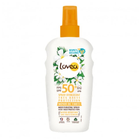 لوفيا مونوي دي تاهيتي بخاخ مرطب بحماية عالية جدًا SPF50+ 150 مل