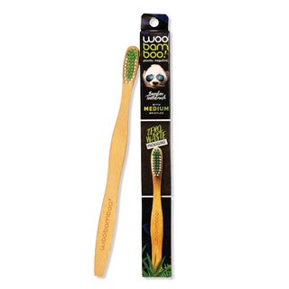 Woobamboo Zero Waste Packaging Adult Bamboo Medium Toothbrush