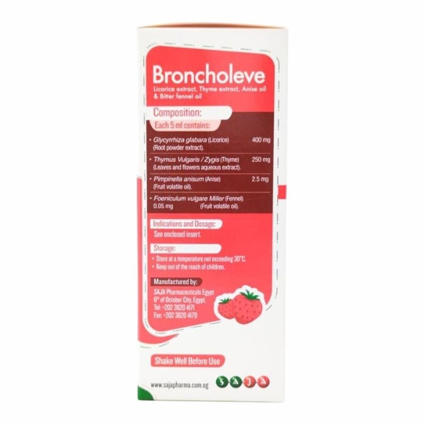 Broncholeve Natural Herbal Cough Syrup - 120ml