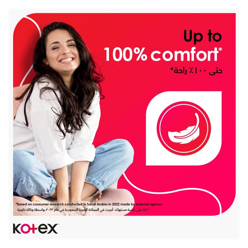 Kotex Maxi Protect Thick Pads With Wings, Normal Size, Pack of 30's