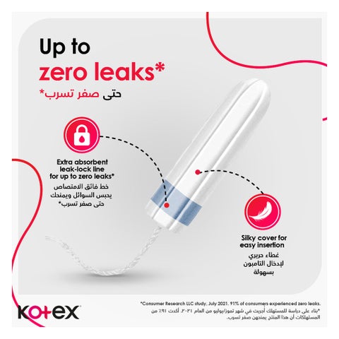 Kotex Total Confidence Tampons Mini, Pack of 16's