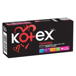 Kotex Total Confidence Tampons Super, Pack of 16's