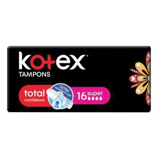 Kotex Total Confidence Tampons Super, Pack of 16's