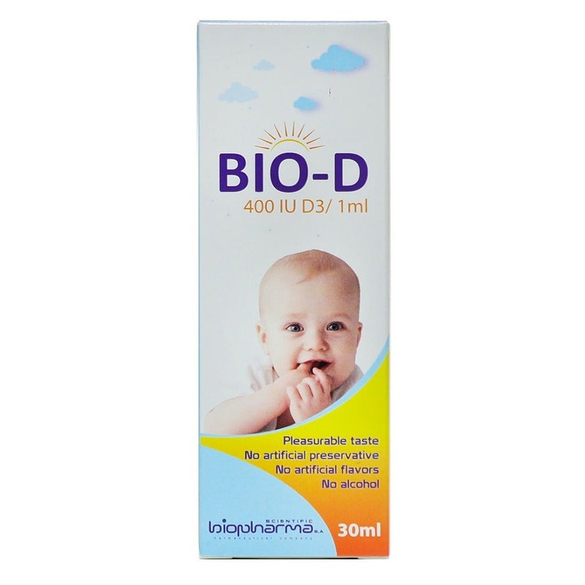 Bio-D Vitamin D3 400 IU/ml Oral Drops 30ml