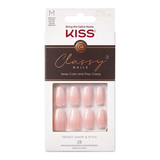 Kiss Classy Trendy Shape & Style Nails Medium, Pack of 28's - KCS02C