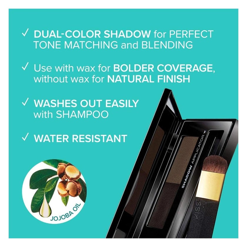 Kiss Colors Quick Cover Root Touch-Up Hair Shadow Natural Black