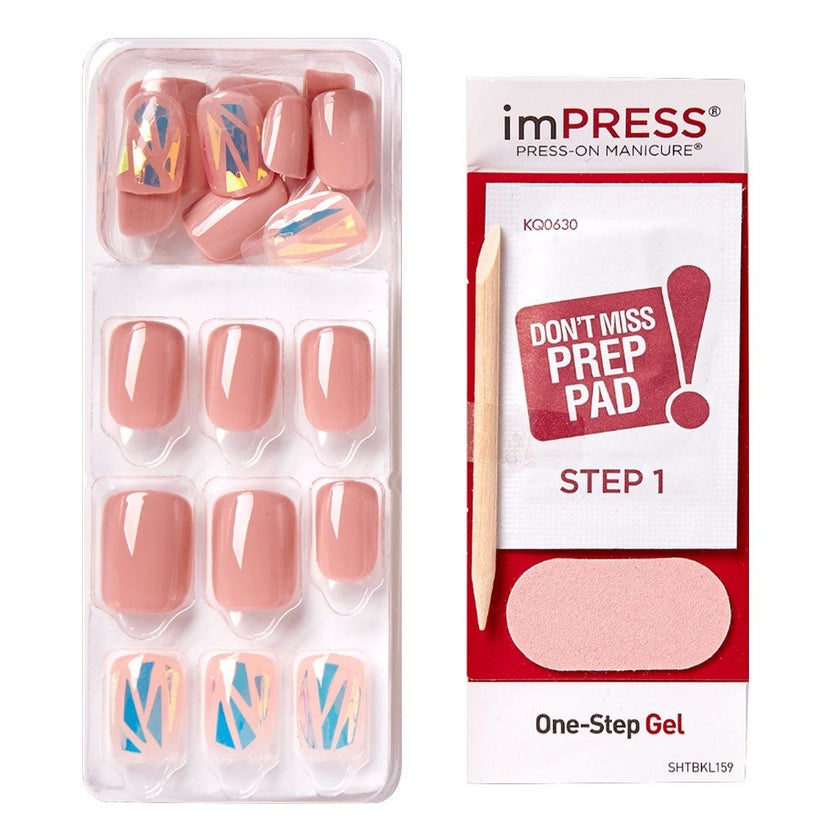 Kiss imPRESS Press On Manicure Miracle Short KIM014C, Pack of 30's