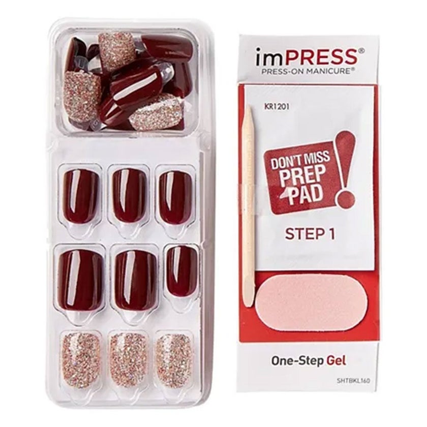 Kiss imPRESS Press On Manicure No Other Short KIM020C, Pack of 30's