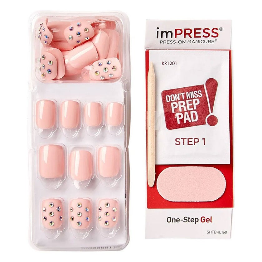 Kiss imPRESS Press On Manicure Nail Secrets Petite KIMP01C, Pack of 30's
