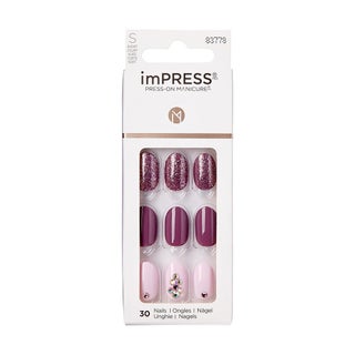 Kiss imPRESS Press On Manicure Reset Short KIM017C, Pack of 30's
