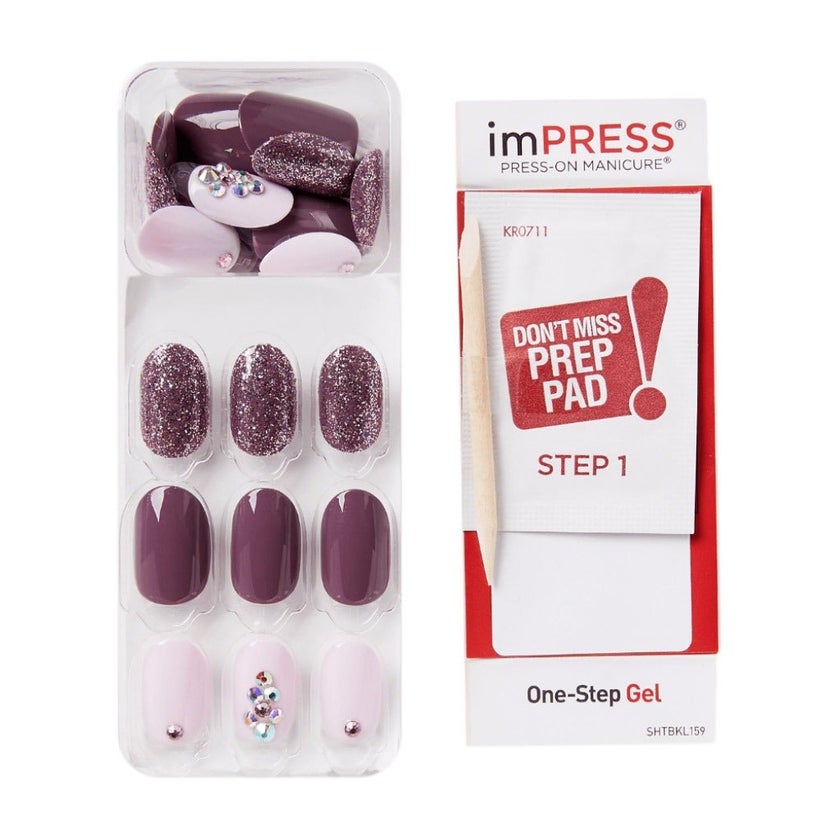 Kiss imPRESS Press On Manicure Reset Short KIM017C, Pack of 30's