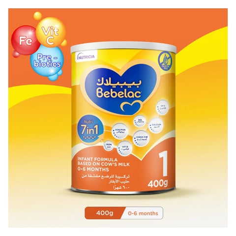 Bebelac Nutri 7 In 1 Stage 1 Baby Milk Formula For 0 To 6 Months 400g
