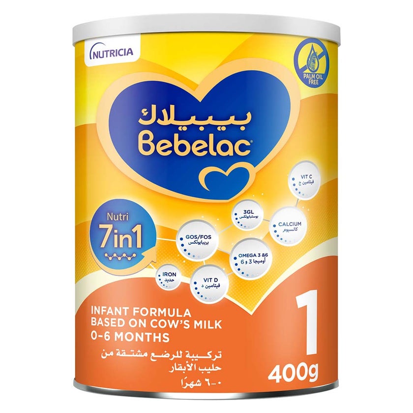 Bebelac Nutri 7 In 1 Stage 1 Baby Milk Formula For 0 To 6 Months 400g