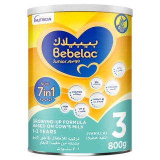 Bebelac Junior Nutri 7 In 1 Stage 3 Toddlers Milk Formula For 1 To 3 Years 800g