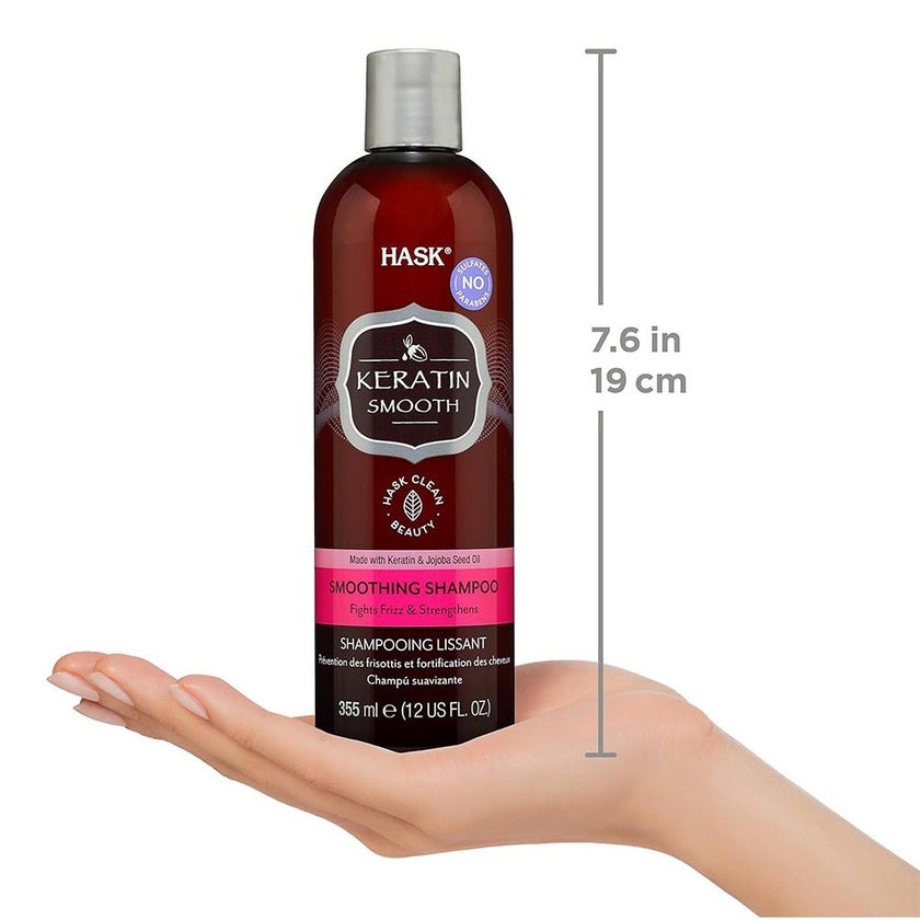 Hask Keratin Protein Smoothing Shampoo 355ml