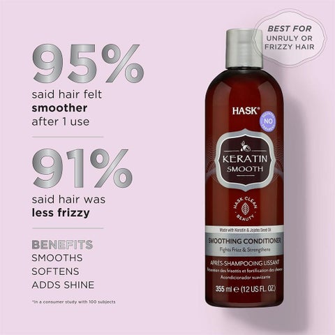 Hask Keratin Protein Smoothing Conditioner 355ml