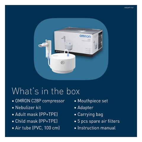 Omron C28P Compressor Nebulizer - C105-UK