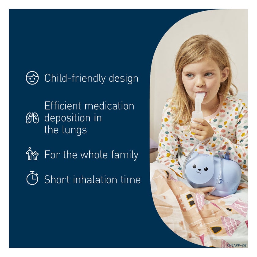 Omron Nami Cat Kids Compressor Nebulizer - NE-C303K-KDUK