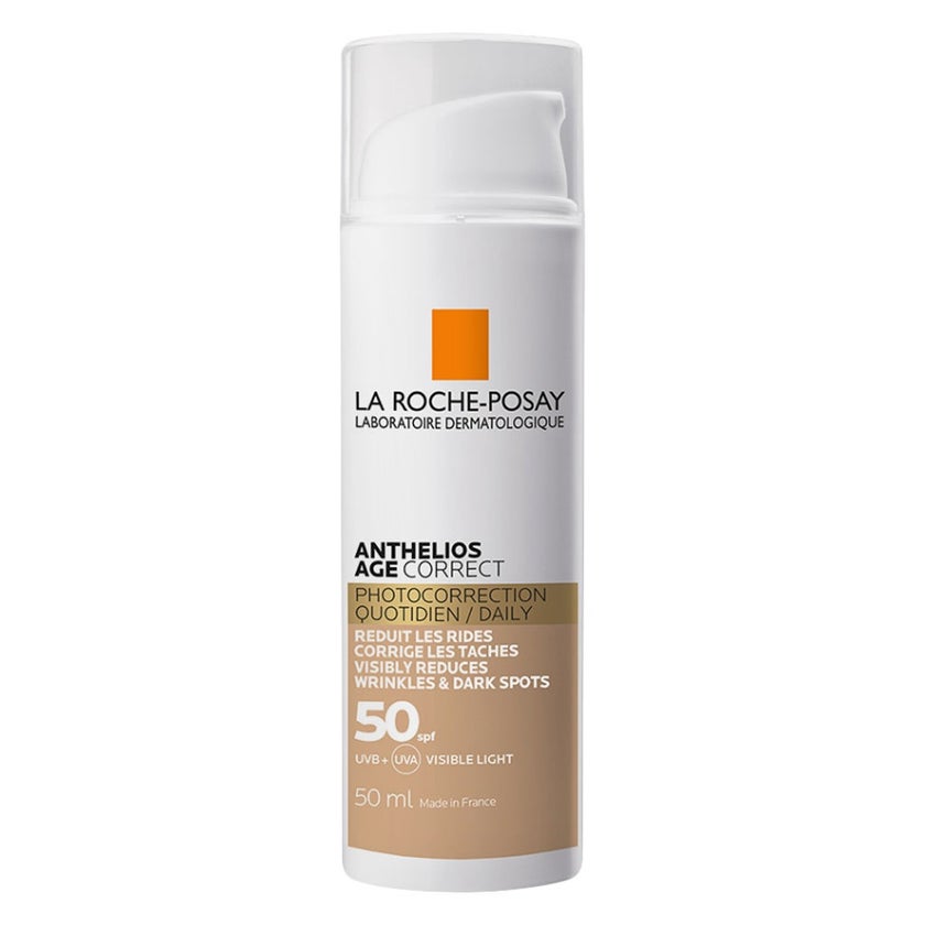 La Roche Posay Anthelios Age Correct SPF50 Tinted Anti-Ageing Invisible Sunscreen With Niacinamide 50ml
